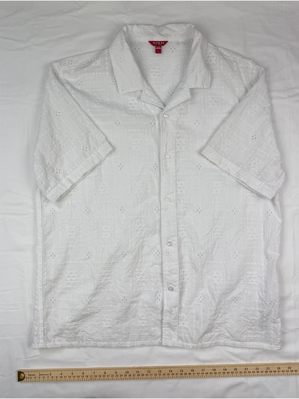 Guess textured shirt Large